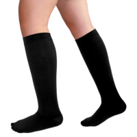 Chaussettes de compression graduée OEM personnalisées pour varices, confortables, unisexes, à bout fermé, hauteur genou, 30-40 mmHg
