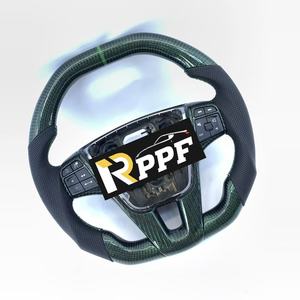 Volant en fibre de carbone verte personnalisé de bonne qualité pour <span class=keywords><strong>Volvo</strong></span> <span class=keywords><strong>V60</strong></span> <span class=keywords><strong>R</strong></span> 2017 - Product Image 2