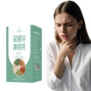 漢方薬草ブレスイーズティー　甘草入り生茶葉箱包装-痰を解消し咳を和らげる自然療法、風邪・免疫サポートに - Product Image 1