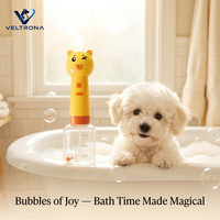 Distributeur de mousse pour animaux de compagnie en forme de canard, machine à bulles électrique automatique pour le bain des chiens et des chats, rechargeable par USB, 300 ml, machine à mousser le shampoing