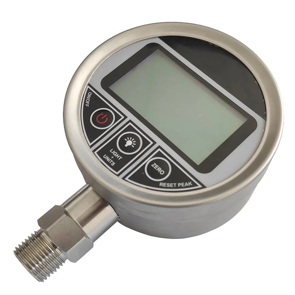 Accu Aangedreven Drukmeter Lucht Stookolie Water Lcd Display Elektronische Drukmeter Met Datalogger