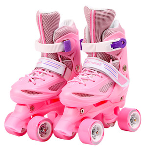 Patins à roulettes lumineux pour enfants, roues doubles, luminosité réglable, 3-6 ans - Product Image 3