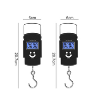 Mini balance électronique portable à main hameçon pesant 50Kg/10g balance à bagages numérique avec ruban à mesurer