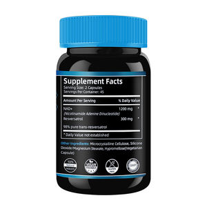 Complément NAD+ 1500mg avec Resvératrol, soutient la santé cellulaire, l'endurance et le vieillissement sain, complément NAD ultra puissant - Product Image 5