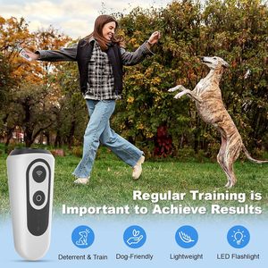 2025 Neuestes Modell Schock halsband für Hunde Verhaltens modifikator Abwehr von Hunden mit zwei Ultraschalls ystemen, 1000mAh Batterie - Product Image 2