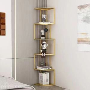 Scaffale di stoccaggio ad angolo <span class=keywords><strong>verticale</strong></span> creativo di lusso moderno accessibile Design Casual libreria a parete per la casa dell'ufficio della camera da letto - Product Image 5