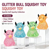 Nouveau Jouet Squishy Vache des Highlands à Grandes Cornes Mignonne en Sucre de Malt, à Remontée Lente, Jouet Anti-stress à Presser, Très Vendu, Jouet Promotionnel