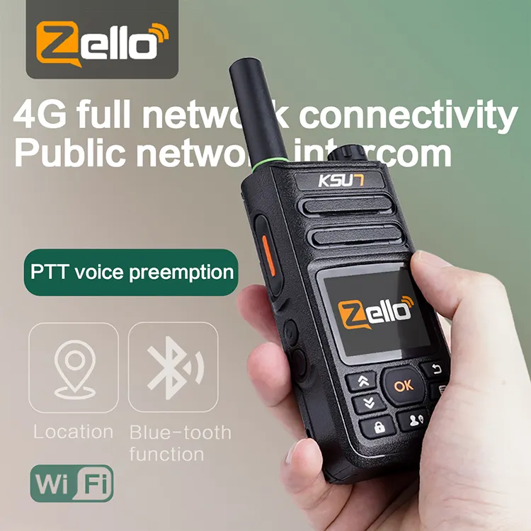 Zl18 Walkie Talkie Lange Afstand 100Km 200Km 5000Km 4G Lte Gsm Mobiele Telefoon Tweeweg Radio Android Ptt Poc Zello Walkie-Talkie