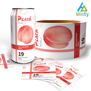 Minfly In Ấn Kỹ Thuật Số Tùy Chỉnh PET <span class=keywords><strong>PVC</strong></span> Nhiệt Co Tay Áo Nhãn Cho 8Oz 12Oz 16Oz 330Ml 500 Ml Chai Lon Nước Giải Khát Bao Bì - Product Image 4