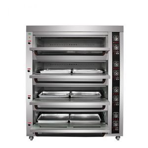 Vier Haute Temp Deck Bakoven Volautomatische Italië Gas Bakkerij Voor Cake 10 Lade Met Broodgisting Pizza Een Sleep - Product Image 6
