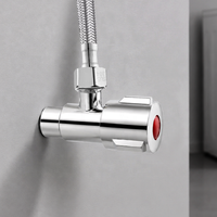 Vanne d'arrêt d'angle simple en acier inoxydable 201 pour accessoires sanitaires de salle de bain, vente en gros