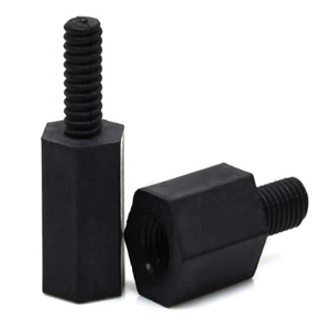 Entretoises hexagonales en nylon noir M2, M2.5, M3, M4, M5 – Entretoises mâles et femelles - Product Image 1