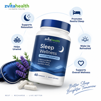 Complément Alimentaire pour le Sommeil en Marque Blanche, Formule Personnalisée OEM, Emballage Personnalisé, Vente en Gros, Capsules Végétaliennes pour le Soutien du Sommeil OEM
