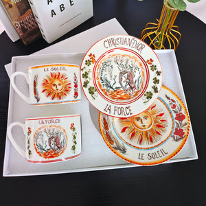 European Luxury Sun Collection Dining Room <b>Set</b> Ceramic Cup & Saucer coffee <b>set</b> - Product Image 4