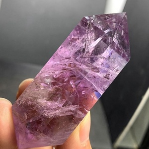 Piedras de Amatista Pulida de Doble Punta Crystalhola de Alta Calidad al por Mayor, 4-5cm, Tendencia Moderna, Embalaje Seguro para un Hogar Único - Product Image 3