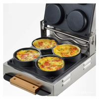 XEOLEO — four électrique Mini pour pizza, 4 ustensile de cuisine, appareil multifonction pour gâteaux ronds, antiadhésif 1600W