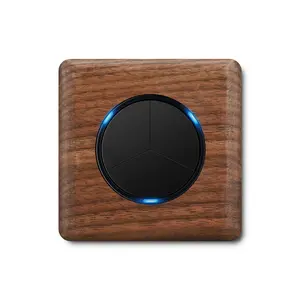 YINKA Switch Socket Panel Home Wall Walnut Vintage Solid Wood Custom Phone Computer Universal Socket