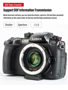 Viltrox-Adaptador de refuerzo de velocidad para lente <span class=keywords><strong>Canon</strong></span> EF a M43 MTF, cámara Pana Sonic Olympus GH6 <span class=keywords><strong>GH5</strong></span> BMCC 4K, enfoque automático 0.71x, 2 unidades - Product Image 5