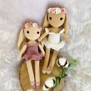 Tùy chỉnh Crochet <span class=keywords><strong>Bunny</strong></span> đồ chơi dễ thương bé Quà Tặng dệt kim thỏ búp bê Crochet <span class=keywords><strong>Bunny</strong></span> búp bê dễ thương <span class=keywords><strong>Bunny</strong></span> Nursery đồ chơi Amigurumi nhồi bông đồ chơi - Product Image 3