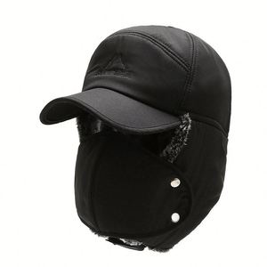 Épaissi chaud trappeur coupe-vent extérieur équitation oreille Protection décontracté coton hiver chapeaux unisexe - Product Image 4