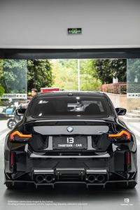 V phong cách khô sợi carbon phía trước môi phía sau khuếch tán bên váy bên Fender, phía sau thân cây khởi động nắp cho <span class=keywords><strong>BMW</strong></span> G87 M2 G42 cơ thể Kit - Product Image 6