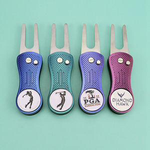 Boule de sublimation à double alignement. marqueurs Emballage de pochoir Greengolf Seins multifonctionnels Marqueur de balle de golf de jeton de poker de 9cm - Product Image 3