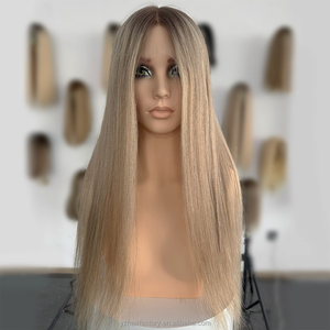 Peluca de cabello humano europeo con cutícula alineada, peluca frontal de encaje HD suizo para mujeres blancas - Product Image 3