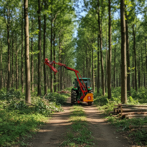 Accesorio para tractor de servicio pesado: Desbrozadora de brazo extensible tipo cantilever de 4.5m con sierra de disco/barra de cuchillas para taludes - Product Image 3