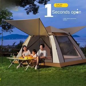 Tienda de campaña familiar para exteriores con protector solar portátil automático a prueba de lluvia, sombrilla plegable, tela Oxford para picnics y viajes - Product Image 1