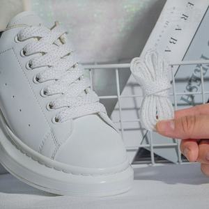 Cordones planos metálicos brillantes de 12 mm de ancho, cordones de zapatos coloridos de tejido preciso para zapatillas deportivas, para hombres y mujeres, zapatos deportivos casuales - Product Image 3