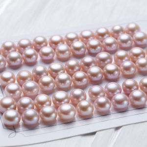 Hạt ngọc trai nước ngọt tự nhiên màu trắng hồng cam 4A+ độ sáng cao, hoàn hảo để làm đồ trang sức tự chế, ngọc trai Mabe - Product Image 4