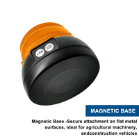 Nouvelle lampe de signalisation LED magnétique portable 9V, indice de protection IP65, autonomie de 200 à 260 heures, lampe stroboscopique SOS pour la sécurité routière des véhicules