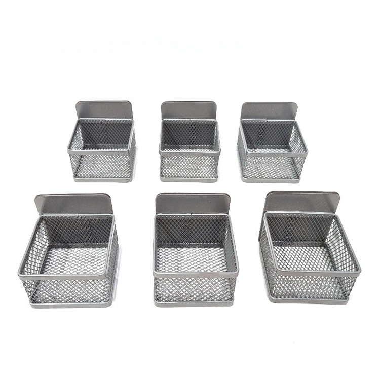 Lot de 6 porte-sachets de thé magnétiques, gris argenté