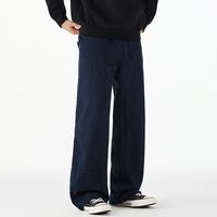 Jeans décontractés tendance de style américain pour hommes, nouveau style à la mode, coupe ample et droite, pantalon de travail de haute qualité