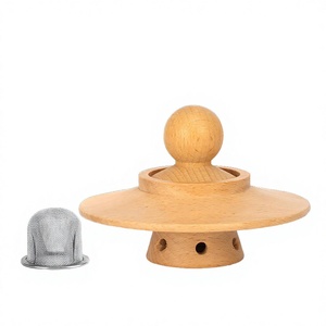 Kit de fumage pour barman en bois écologique de qualité supérieure pour boissons, bourbon, cocktails et whisky, capacité 350 ml - Product Image 3