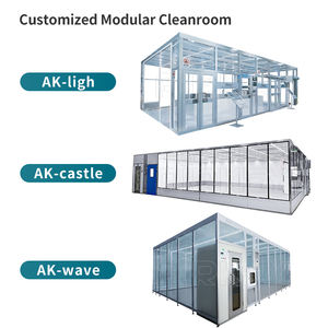 Quarto desinfetado duro 6*3 do chuveiro do ar limpo da parede macia modular do quarto médico do dispositivo da indústria farmacêutica - Product Image 2