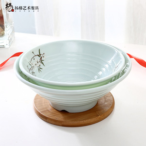 Yangge Art Tableware Ceramic Bowl Set Stackable Home Hotel Use Green Beige Blue Patterned Bowls For Noodle Soup - Product Image 3