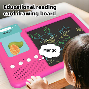 Nouvelle tablette d'écriture LCD colorée, bloc-notes, cartes flash parlantes, jouets éducatifs, tablette de dessin numérique magique pour enfants - Product Image 5