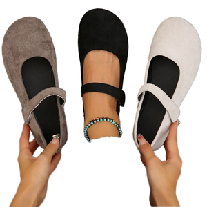 Zapatos de Ballet Planos Retro de Verano al por Mayor, con Correa Ajustable y Suela de Goma - Product Image 1