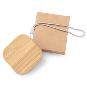Câble USB en bois écologique |   Câble de charge rapide en bambou naturel |   Cadeau technologique promotionnel unique avec logo - Product Image 1