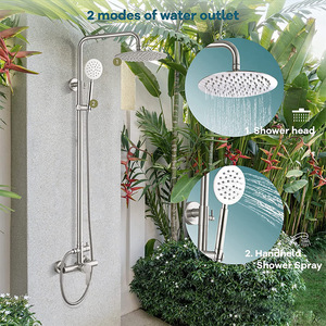 Juego de Ducha Bingtao de Acero Inoxidable SUS304, Ducha de Lluvia Montada en la Pared, Grifo Superior para Baño - Product Image 4