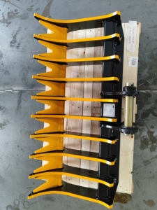 Râteau de déblaiement certifié CE européen pour pelle DX200, râteau à racines avec longueur et style personnalisés - Product Image 4