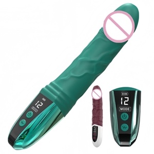 Vibratore di Alta Qualità con 12 Modalità di Vibrazione per Donne, Dildo con <span class=keywords><strong>Ricarica</strong></span> Magnetica e Schermo LCD, Giocattoli Sessuali per Donne - Product Image 1