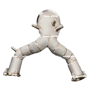 Tuyau inférieur d'échappement Catted de bouclier thermique à <span class=keywords><strong>prix</strong></span> d'usine chinois pour <span class=keywords><strong>Audi</strong></span> S4 <span class=keywords><strong>S5</strong></span> B9 2019 + - Product Image 4