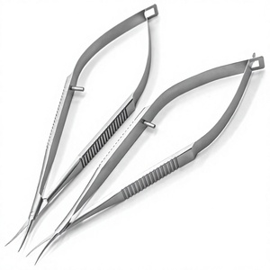 Professional Stainless Steel eye brow trimmering Curved Blade Pointed Tip Wide Jaw Opening For eye brow setting Use - Product Image 6