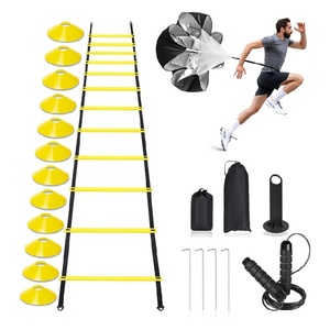 Équipement d'entraînement de football, de basketball et de <span class=keywords><strong>fitness</strong></span> pour enfants, jeunes et adultes, ensemble d'échelles d'exercice portables - Product Image 1