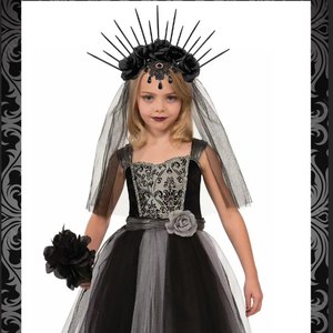 <span class=keywords><strong>Comprar</strong></span> HLC Accesorios para el cabello de Halloween Diadema de flores góticas para mujer con velo negro Tocado de novia de boda con diamantes de imitación rojos con cordones - Product Image 5