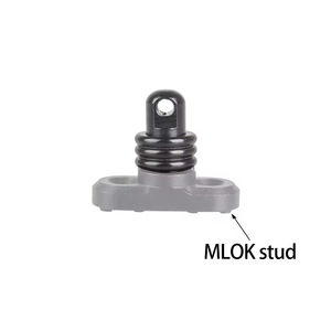 Adaptateur de fixation pour sangle d'épaule, support pivotant, noir, 20 mm, utilisation en plein air, chasse, alliage d'aluminium, adaptateur QD léger, 20 g - Product Image 3