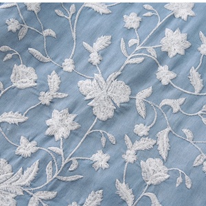 Camisa de Seda con Cuello en V y Flores Bordadas Personalizada para Mujer 2025, Camisa Delgada de Mezclilla - Product Image 6