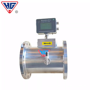 Hg Intelligent Turbine <b>Flow</b> <b>Meter</b> For Gas <b>Water</b> Oil With Digital Display High Precision - Product Image 3